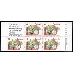 canada stamp bk booklets bk142 mcintosh apple 1991