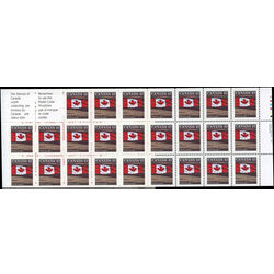 canada stamp bk booklets bk154 flag over field 1992