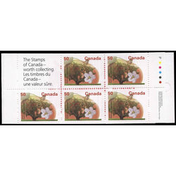canada stamp bk booklets bk167 snow apple 1994