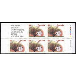 canada stamp bk booklets bk167b snow apple 1995