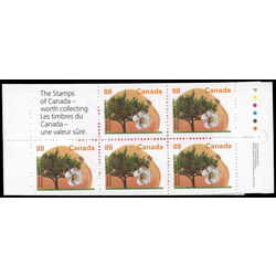 canada stamp bk booklets bk168 westcot apricot 1994
