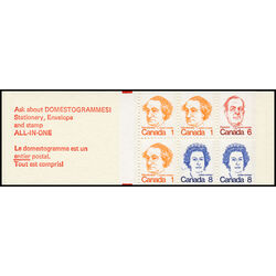 canada stamp bk booklets bk74 caricature definitives 25 1974 J
