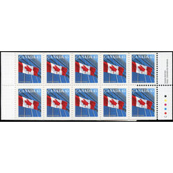canada stamp bk booklets bk205a flag over building 1998