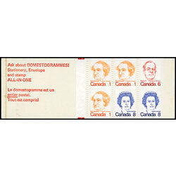 canada stamp bk booklets bk74 caricature definitives 25 1974 M VFNH 006