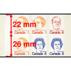 canada stamp bk booklets bk74 caricature definitives 25 1974 M VFNH 006