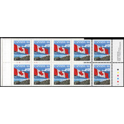 canada stamp bk booklets bk214 flag over iceberg 1998