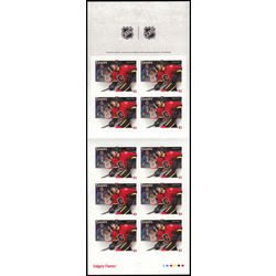 canada stamp bk booklets bk552 calgary flames 2013
