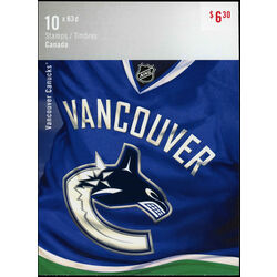 canada stamp bk booklets bk548 vancouver canucks 2013