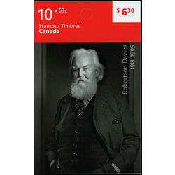 canada stamp 2660a robertson davies 1913 1995 2013