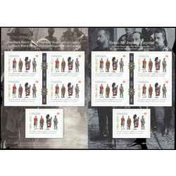 canada stamp bk booklets bk509 the black watch 2012