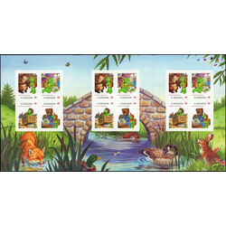 canada stamp bk booklets bk487 franklin the turtle 2012