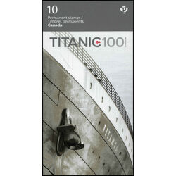 canada stamp bk booklets bk485 titanic 2012