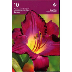 canada stamp bk booklets bk484 daylilies 2012