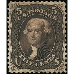 us stamp postage issues 76a jefferson 5 1861