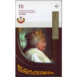 canada stamp bk booklets bk479 queen elizabeth ii 2012