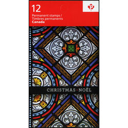 canada stamp bk booklets bk470 christmas stained glass 2011