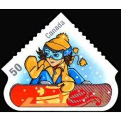 canada stamp 2121d snowboarding 50 2005