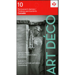 canada stamp bk booklets bk457 architecture art deco 2011