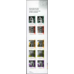 canada stamp bk booklets bk457 architecture art deco 2011