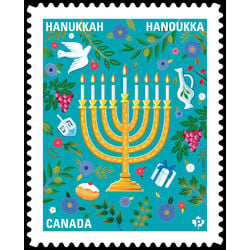 canada stamp 3411i hanukkah 2023