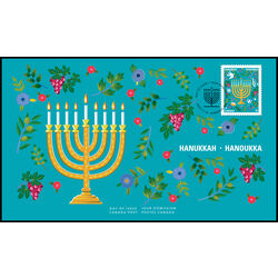 canada stamp 3411 fdc hanukkah 2023