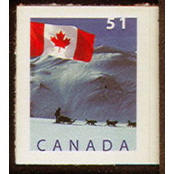 canada stamp 2139 flag over dogsled yk 51 2005
