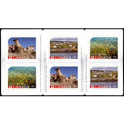 canada stamp bk booklets bk623 unesco error world heritage sites in canada 2015