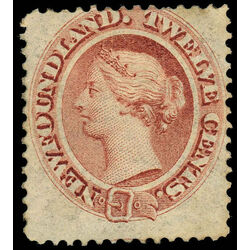 newfoundland stamp 28iv queen victoria 12 1870 M FOG 002