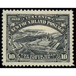 newfoundland stamp 101 paper mills 10 1911 M XF 011