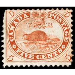 canada stamp 15 beaver 5 1859 M F 083