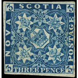 nova scotia stamp 3 pence issue 3d 1851 M VF 015
