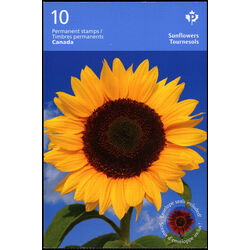 canada stamp bk booklets bk449 sunflowers 2011