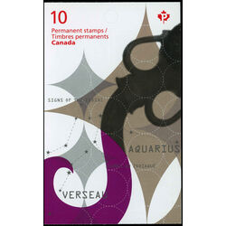 canada stamp bk booklets bk529 aquarius the water bearer 2013
