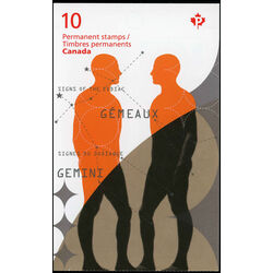 canada stamp bk booklets bk456 gemini the twins 2011
