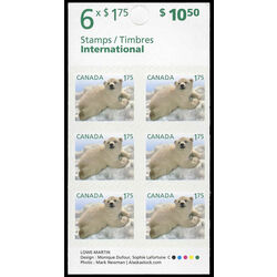 canada stamp bk booklets bk443 polar bear 2011