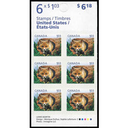 canada stamp bk booklets bk441 red fox 2011