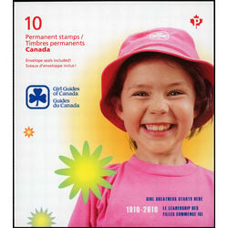 canada stamp bk booklets bk433 girl guides and badges 2010