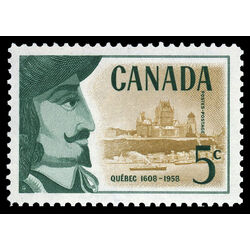 canada stamp 379 champlain 5 1958