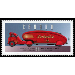 canada stamp 1604e white model wa 122 tractor trailer 1947 90 1996