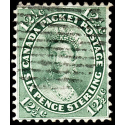 canada stamp 18 queen victoria 12 1859 U VF 045