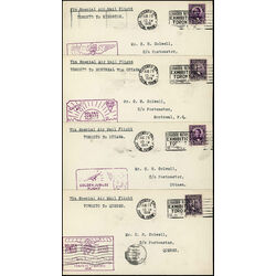 7 canada first flight covers 1928