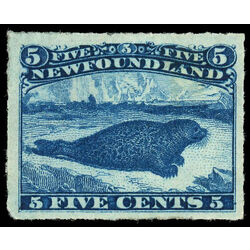 newfoundland stamp 40i harp seal 5 1876