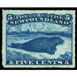 newfoundland stamp 40i harp seal 5 1876