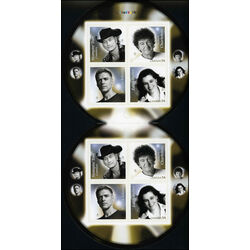 canada stamp bk booklets bk405 canadian recording artists 2009