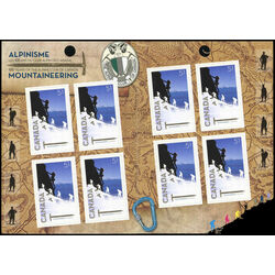 canada stamp bk booklets bk332 climbers 2006
