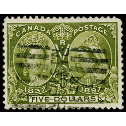 canada stamp 65 queen victoria diamond jubilee 5 1897 U VF 052