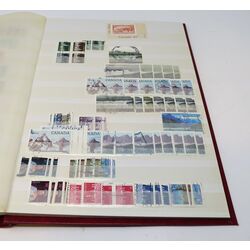 4 used uni safe stock books with canadian stamps