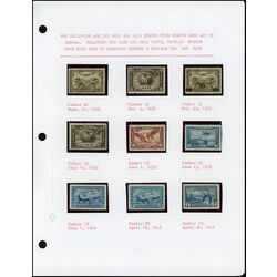 canada air mail set c1 9 and ce1 4
