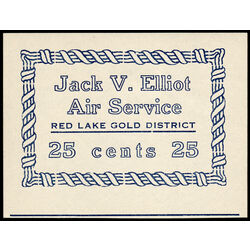 canada stamp cl air mail semi official cl6e jack v elliot air service 25 1926 M NH 001