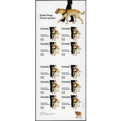 canada stamp bk booklets bk374 guide dogs 2008